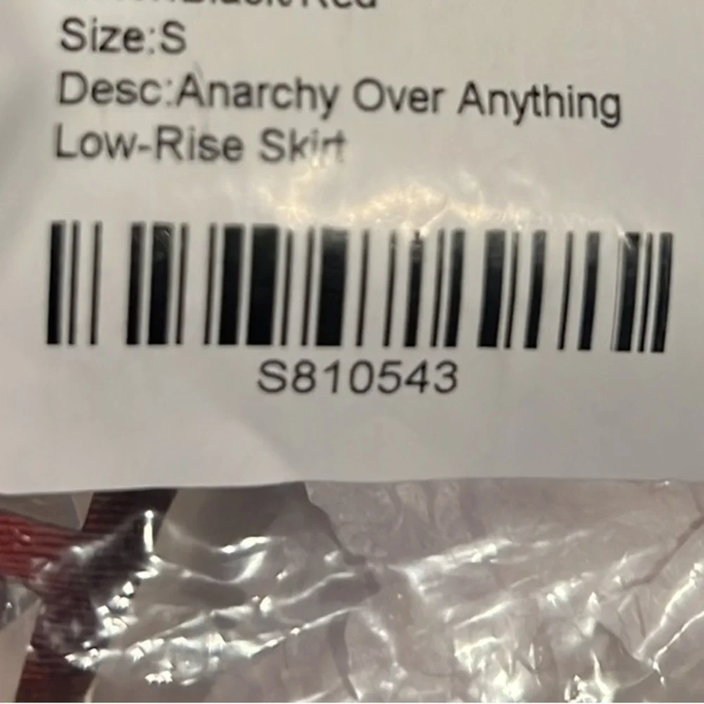 ANARCHY OVER ANYTHING LOW-RISE SKIRT